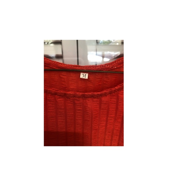 orange ruffle dress - Picture 3 of 4